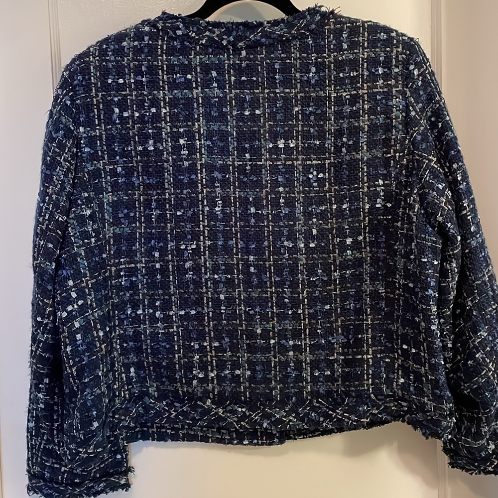 Old Navy tweed jacket cardigan double c inspired size XXL. BNWT! - Picture 7 of 12